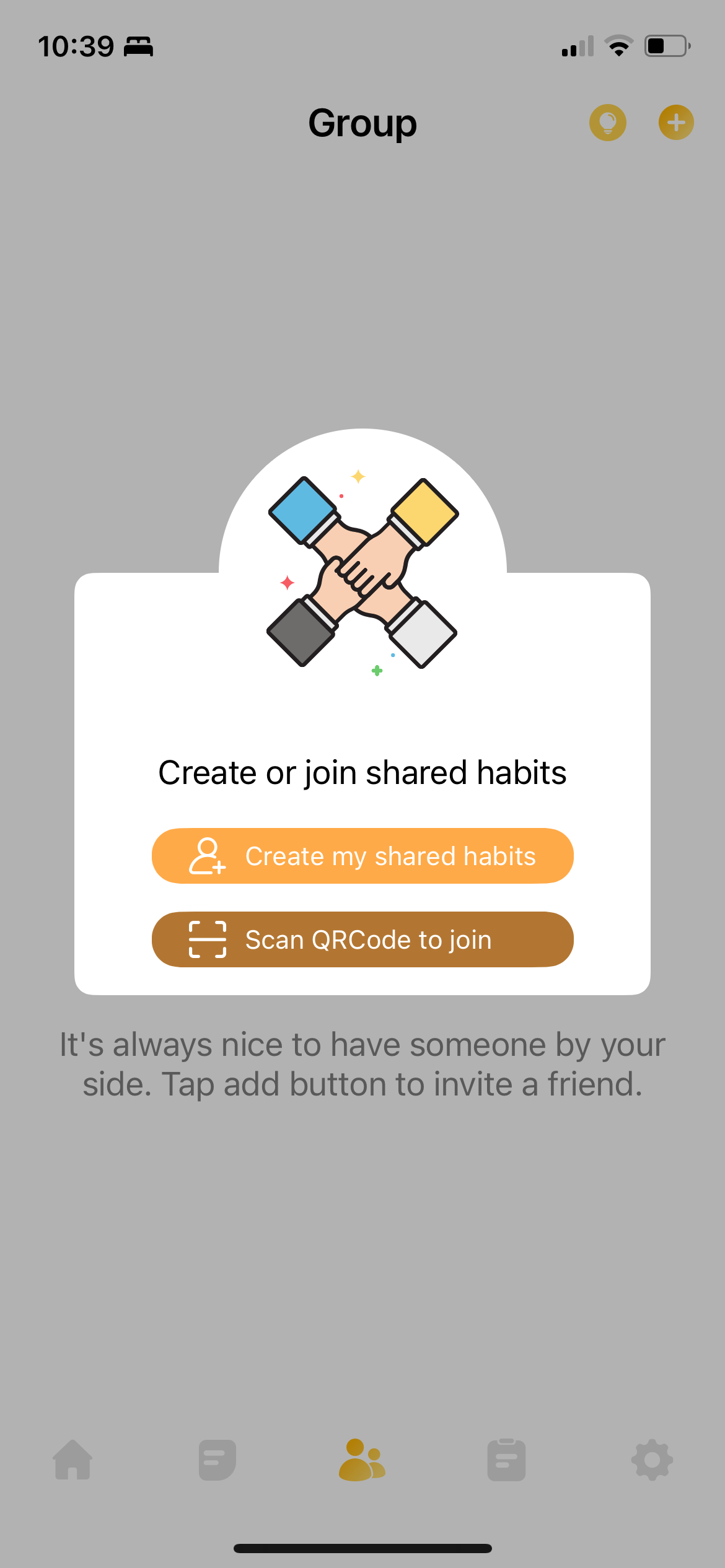 Create or Join Shared Habits in Habit Tracker