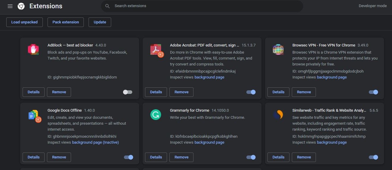 Disabling Ad-blocker Extensions on Chrome