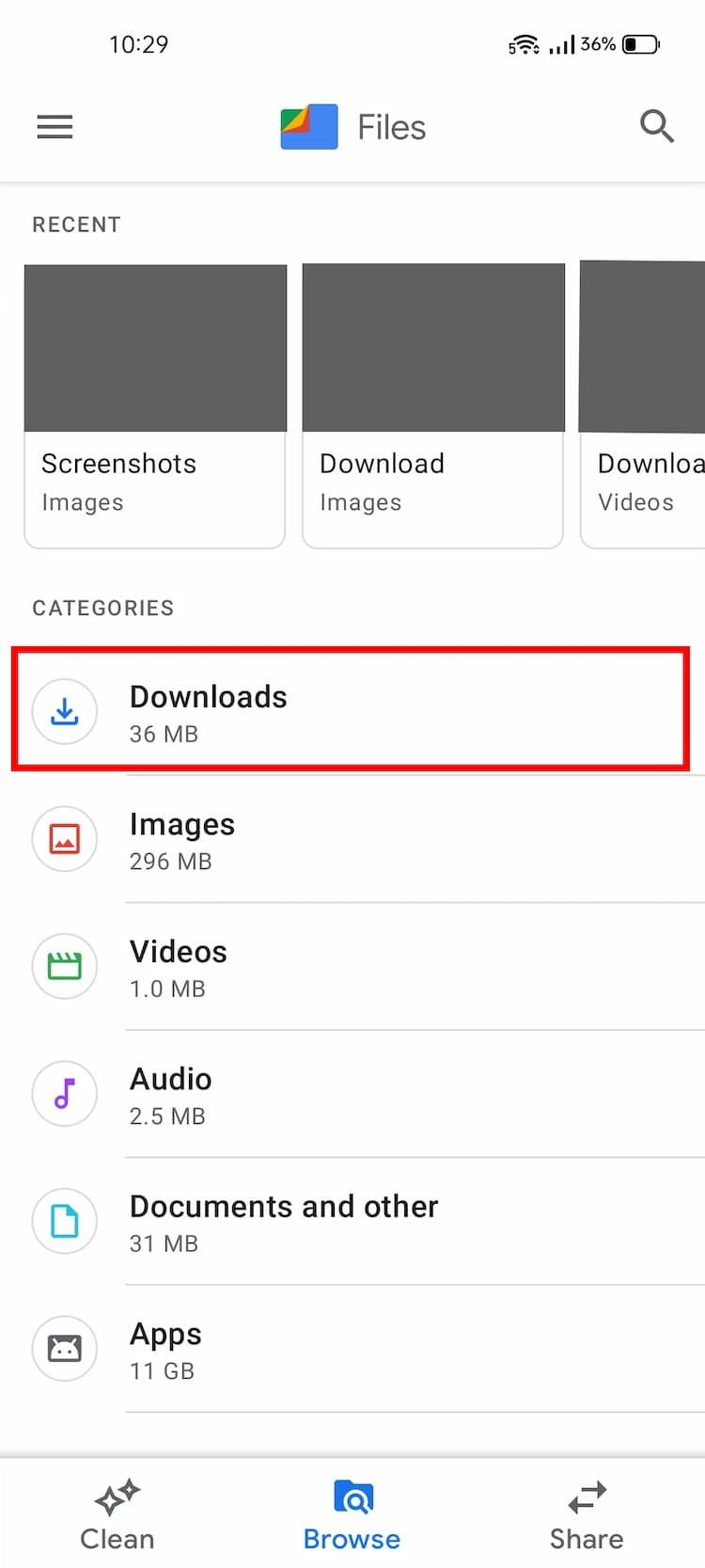Files By Google App Home