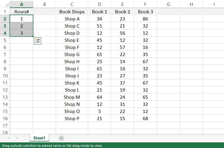 Fill Handle Not Working Due to Empty Adjacent Column