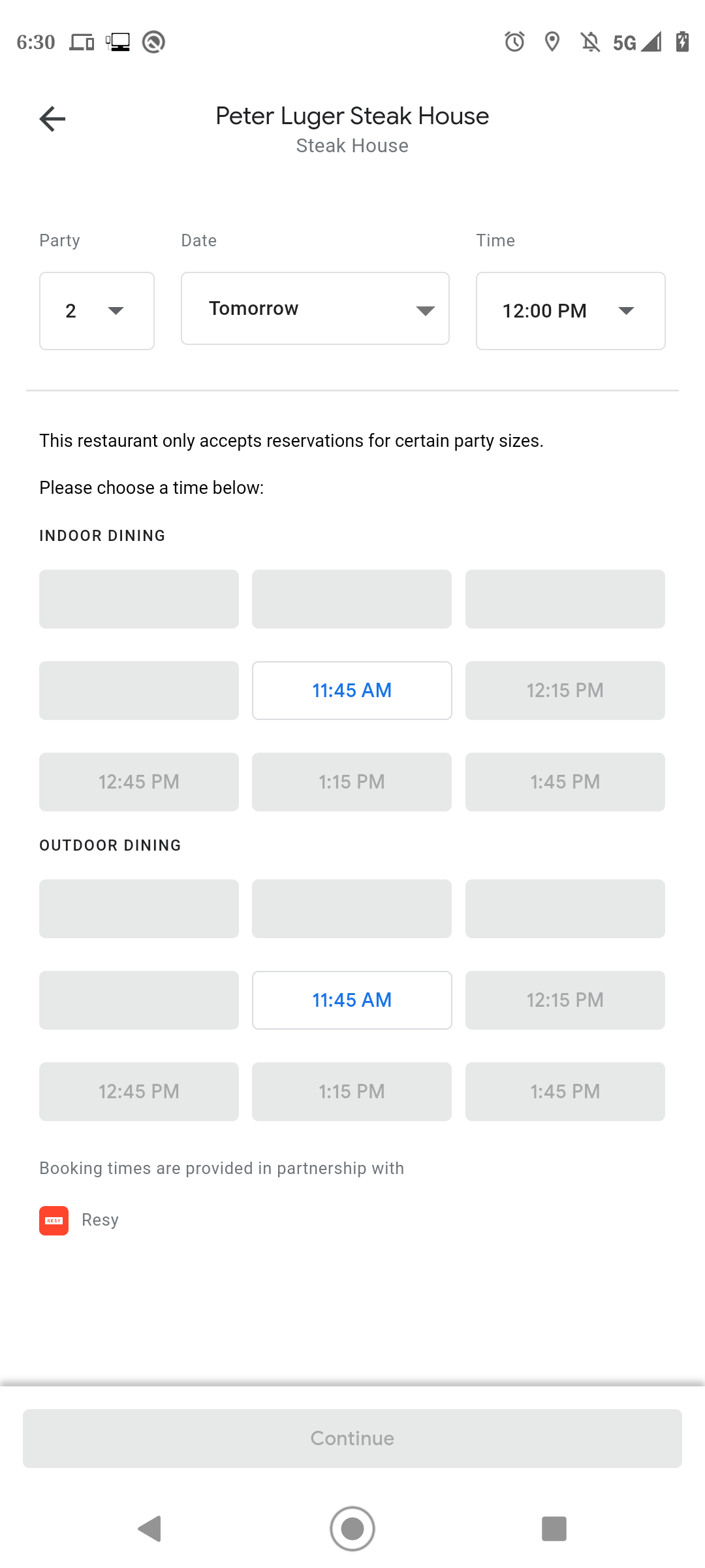 Google Assistant Make Reservation