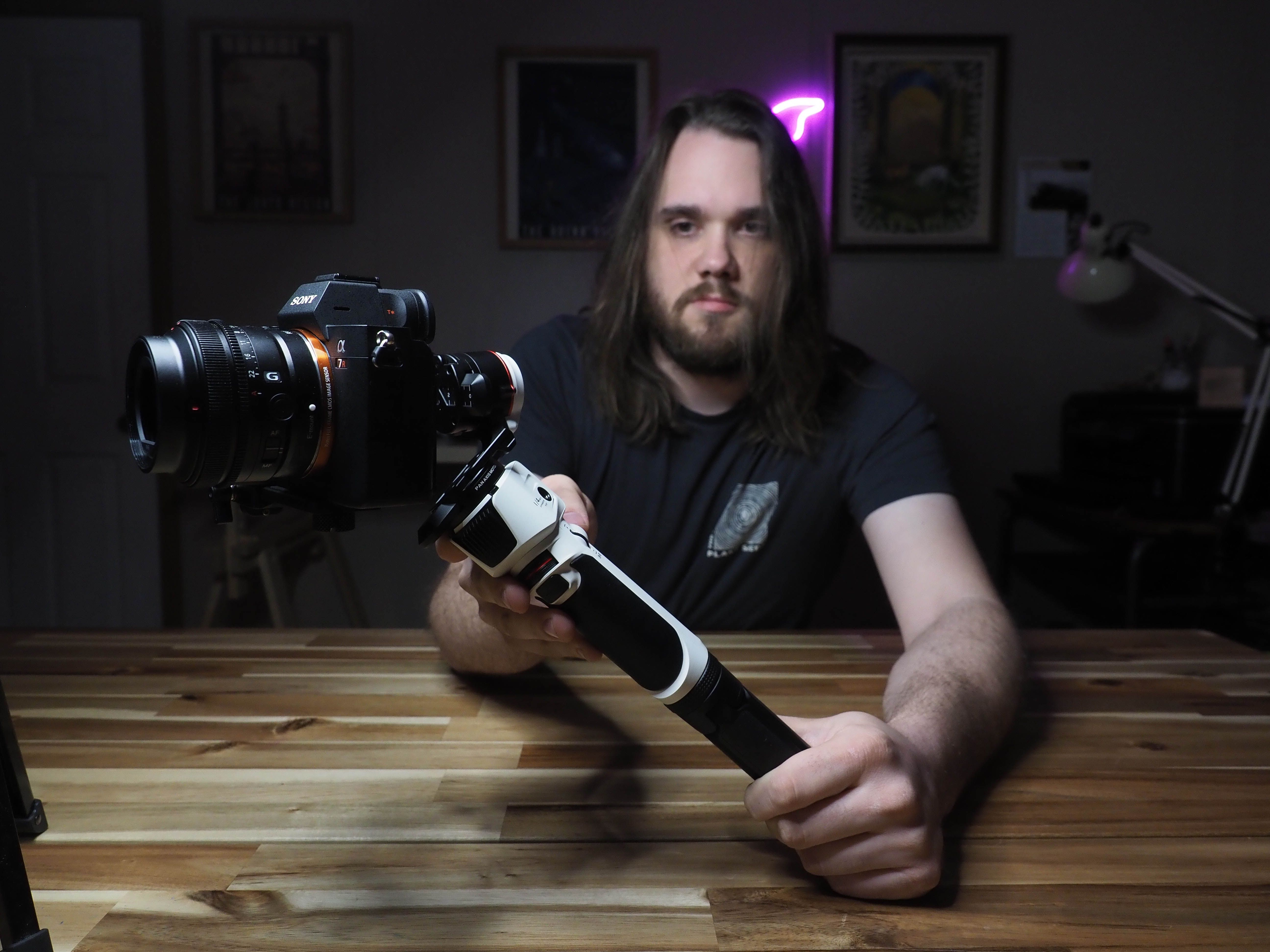 Holding the compact Zhiyun Crane M3