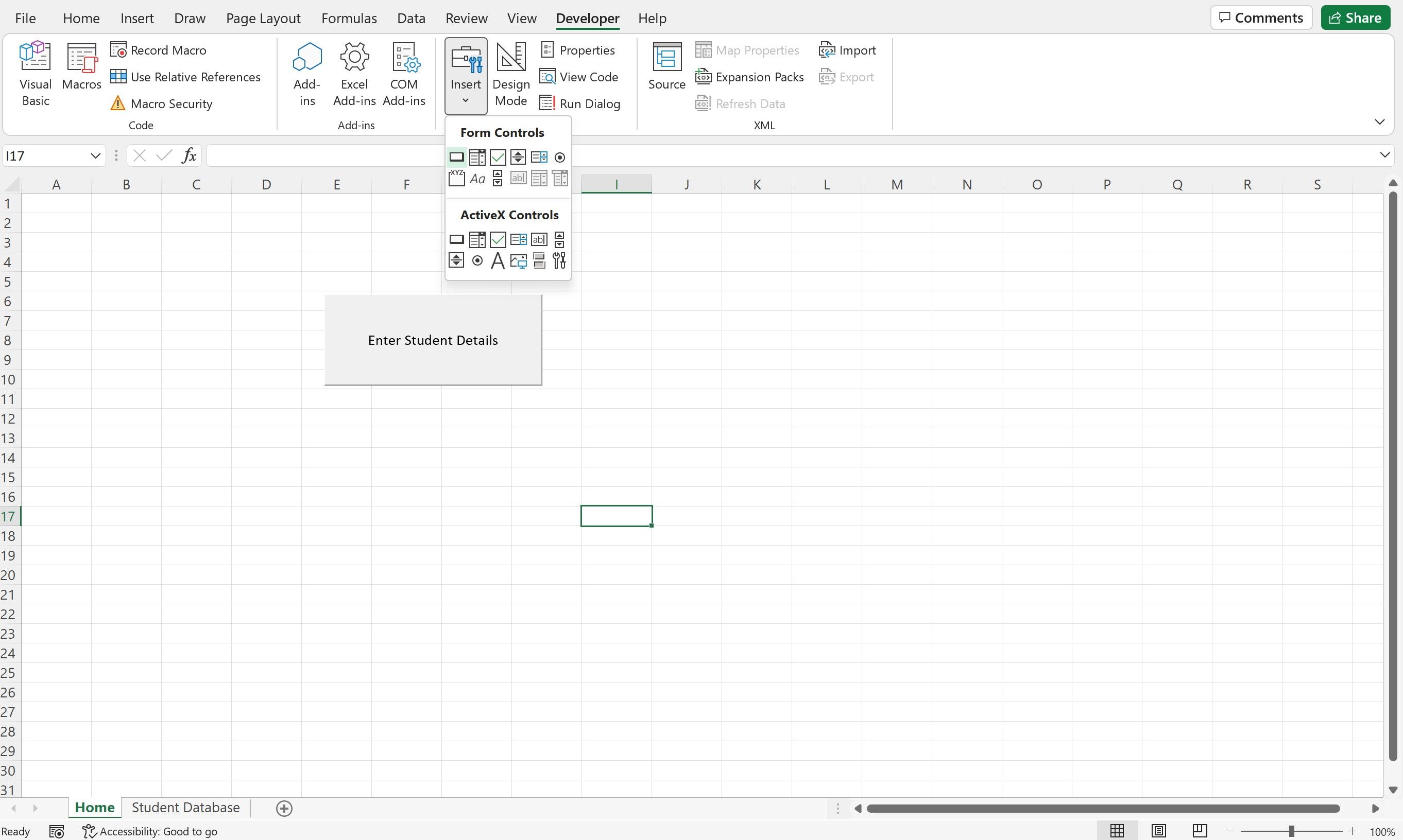 Excel workbook 