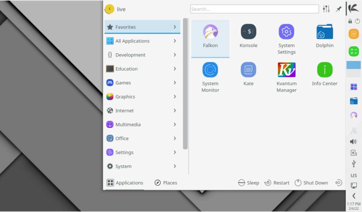 KAOS desktop interface