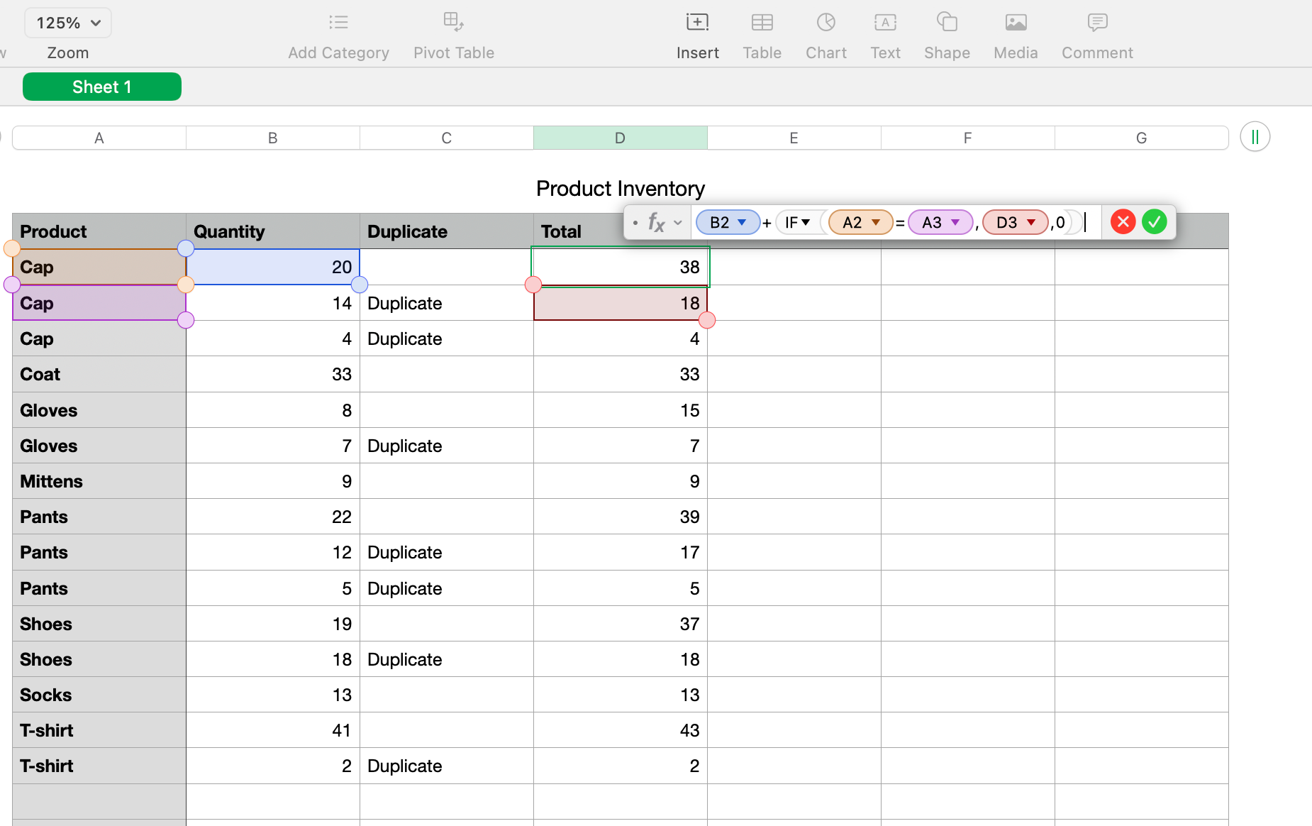 Merge data formula in use and open in Numbers