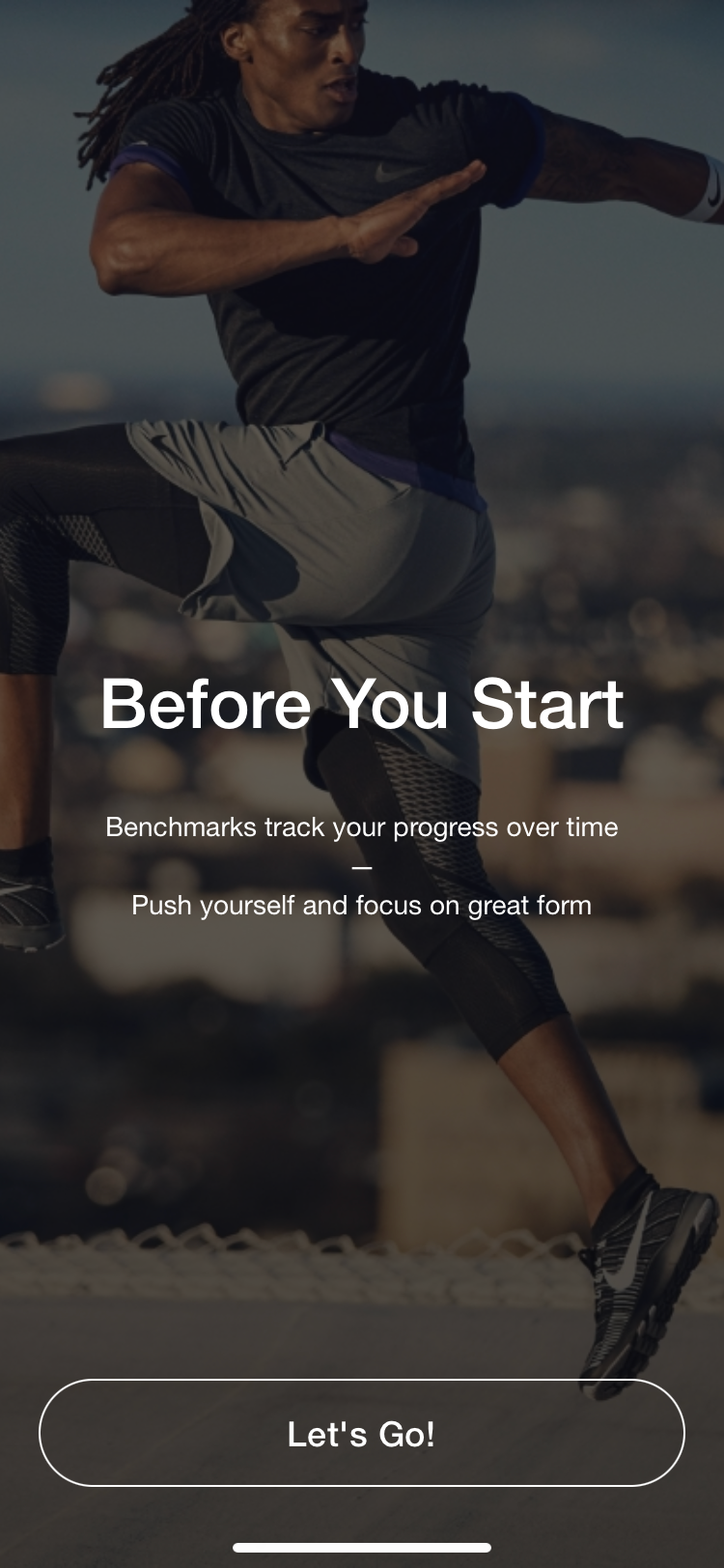Nike Training Club app benchmark workout explainer