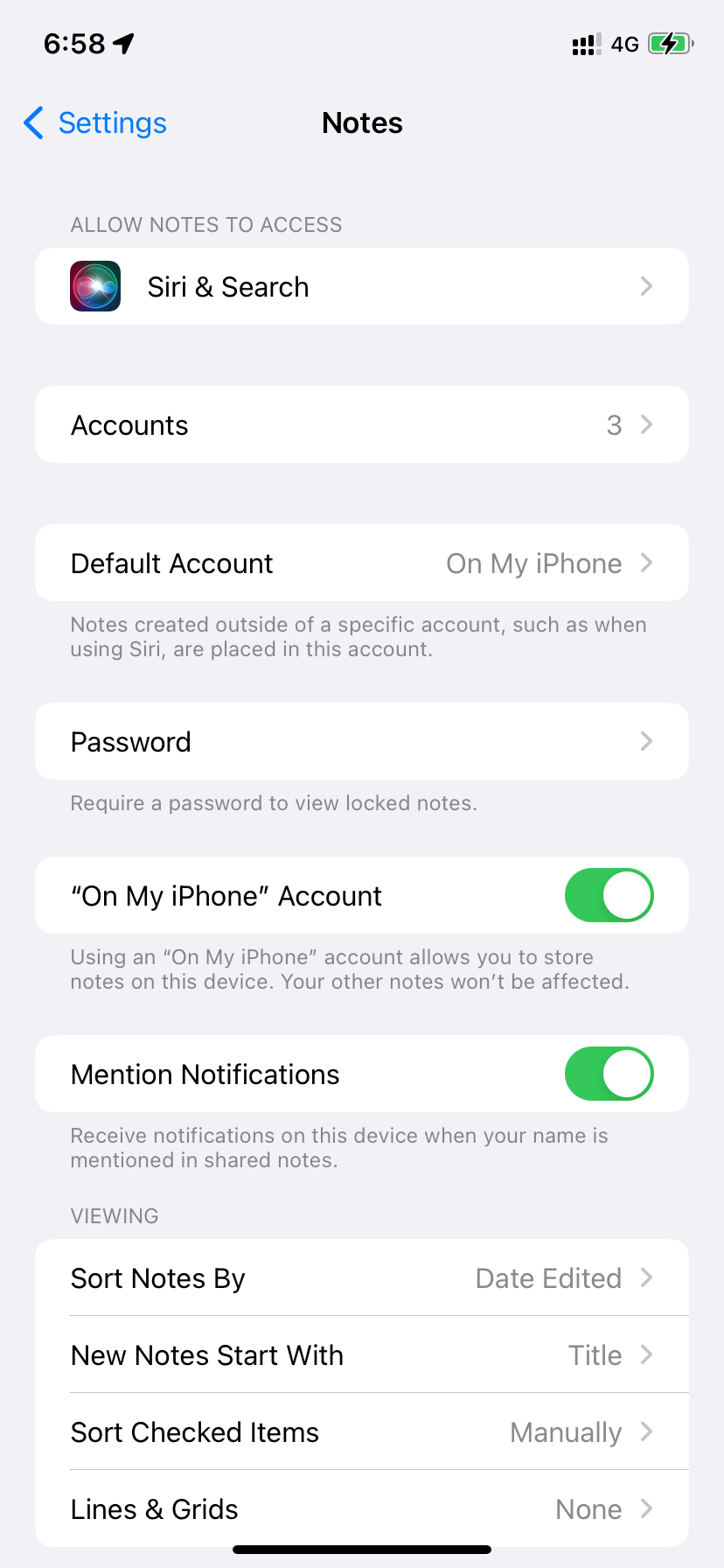 How to Change the Default Account for Apple’s Notes App