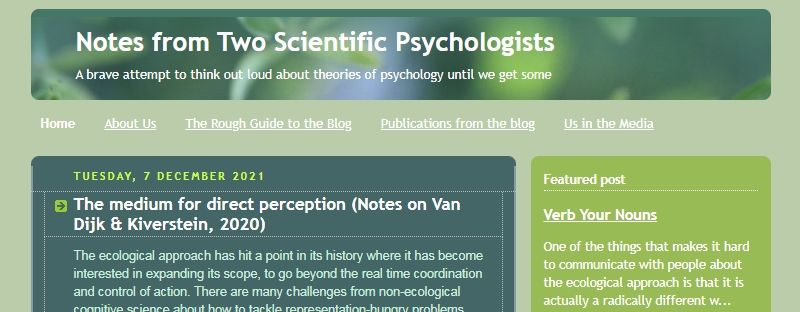 Notes from Two Scientific Psychologists