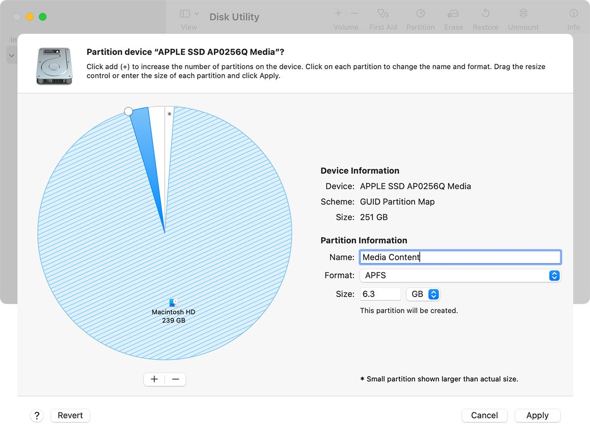 Partition Details in Disk Utility