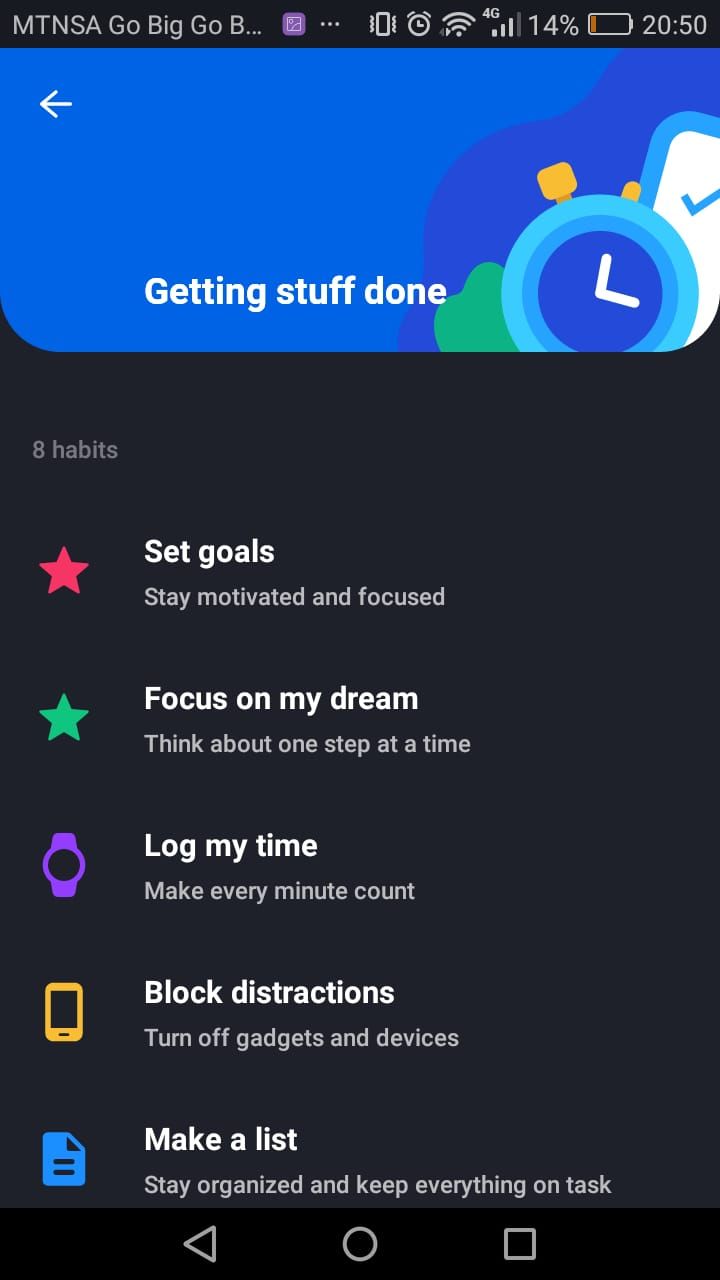 Productive habit tracker app for productivity