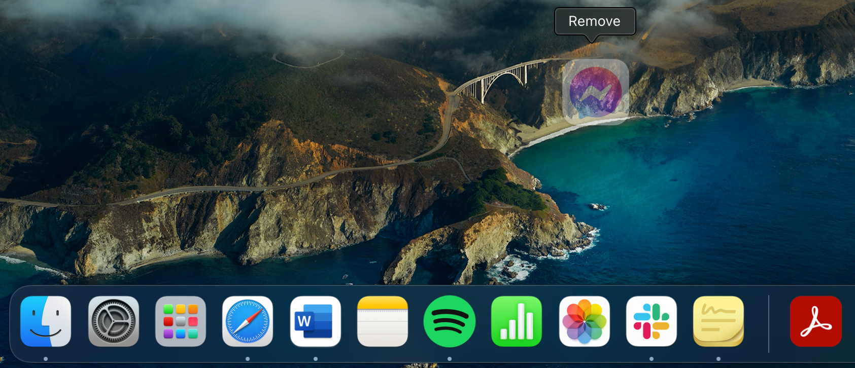 Remove Option for App on Mac Dock
