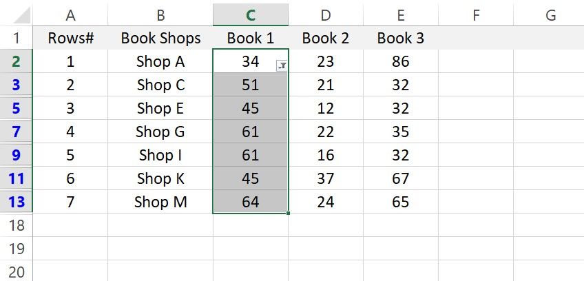 Row Numbering Remaining In Order During Data Filtering in Microsoft Excel