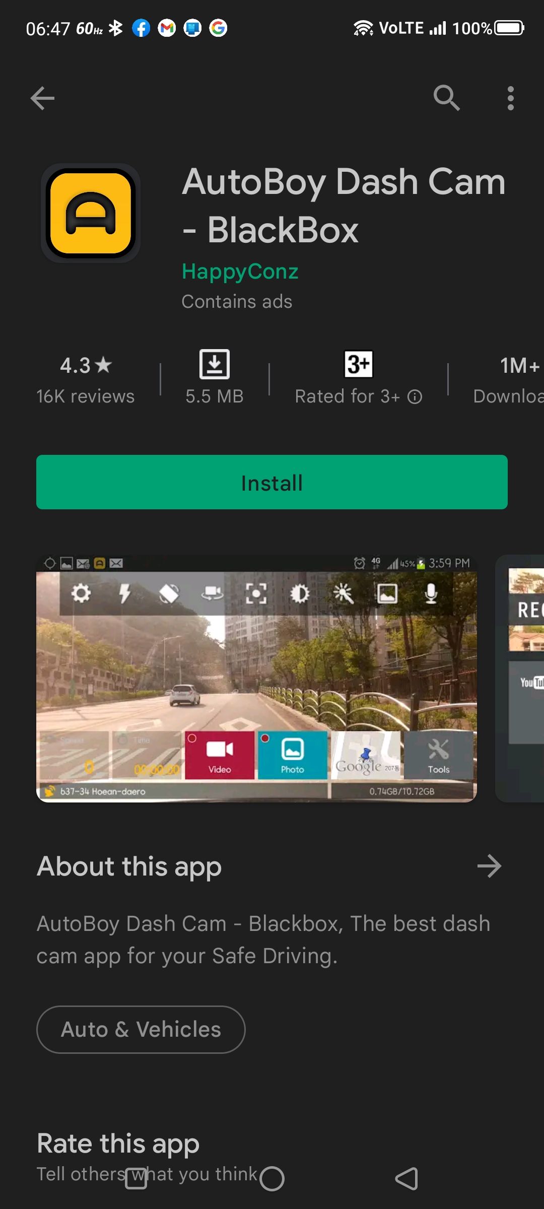 AutoBoy Dash Cam - BlackBox app on Play Store