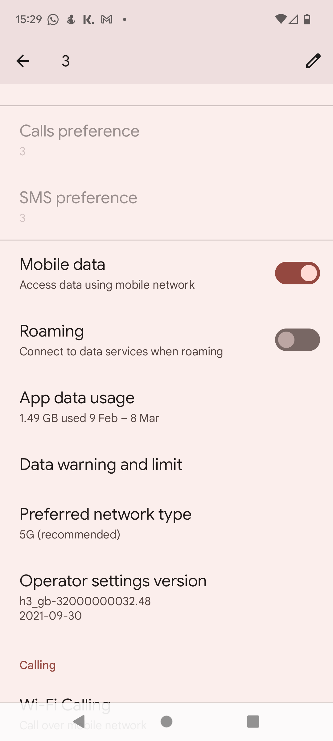 SIM Settings Overview In An Android Phone