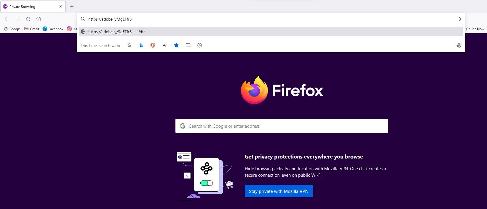 Open Private Browser