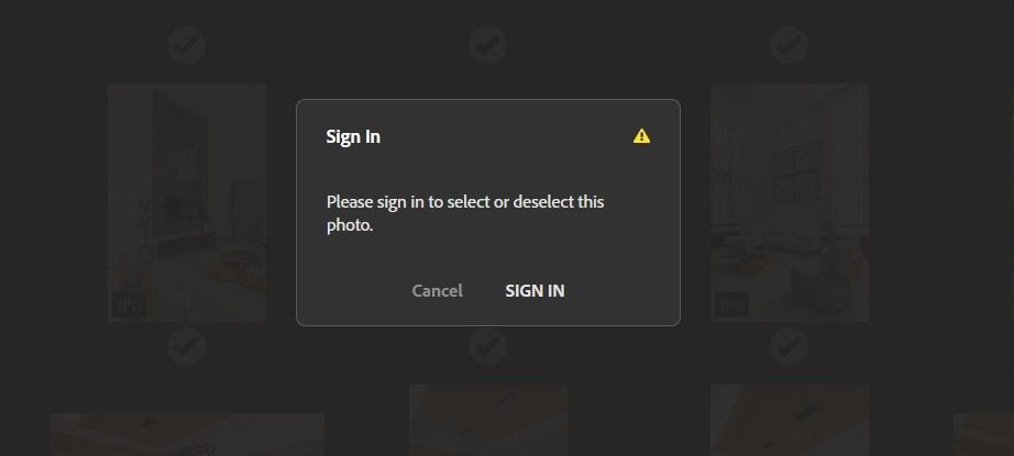 Sign In prompt