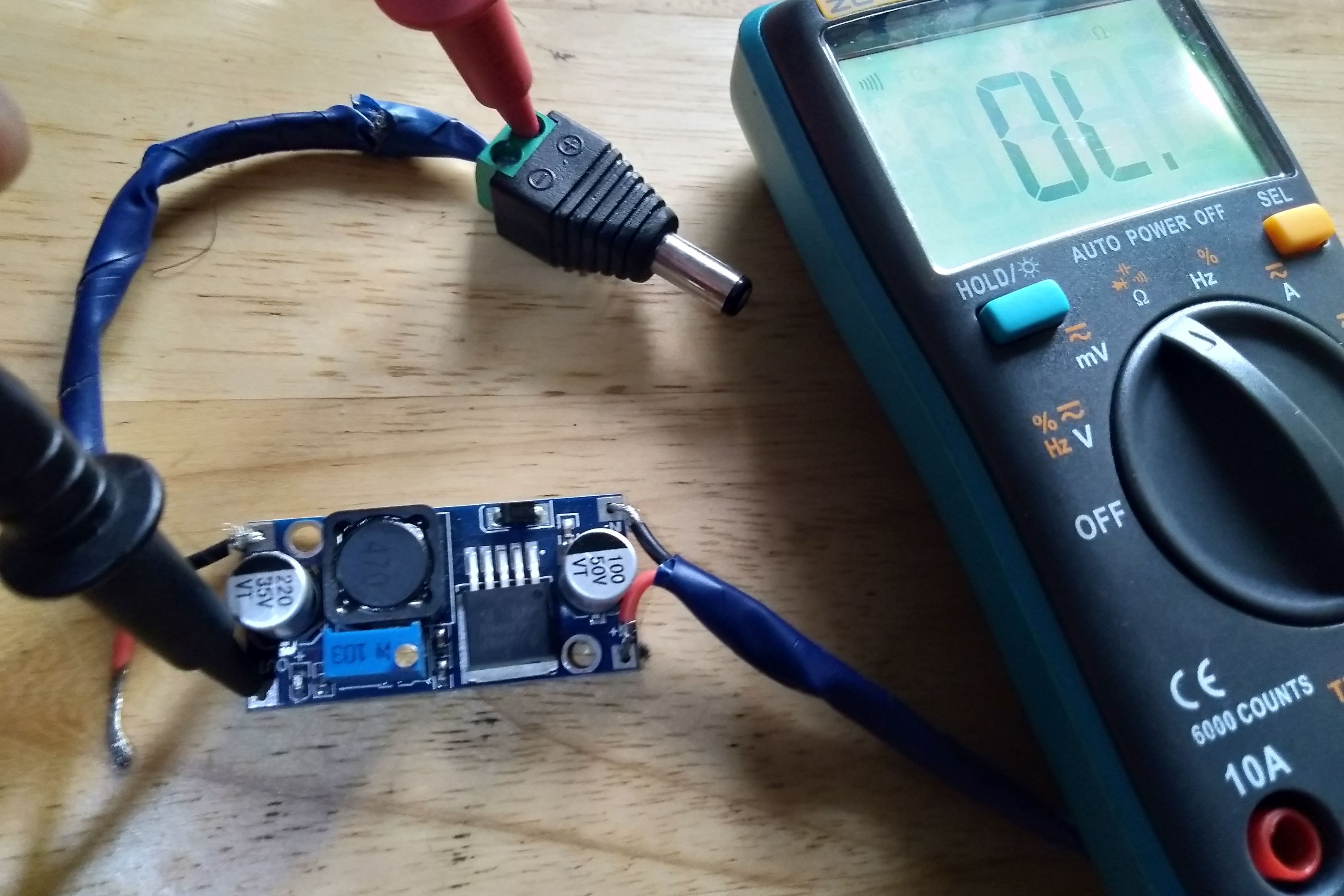 A multimeter testing continuity of a circuit not connected