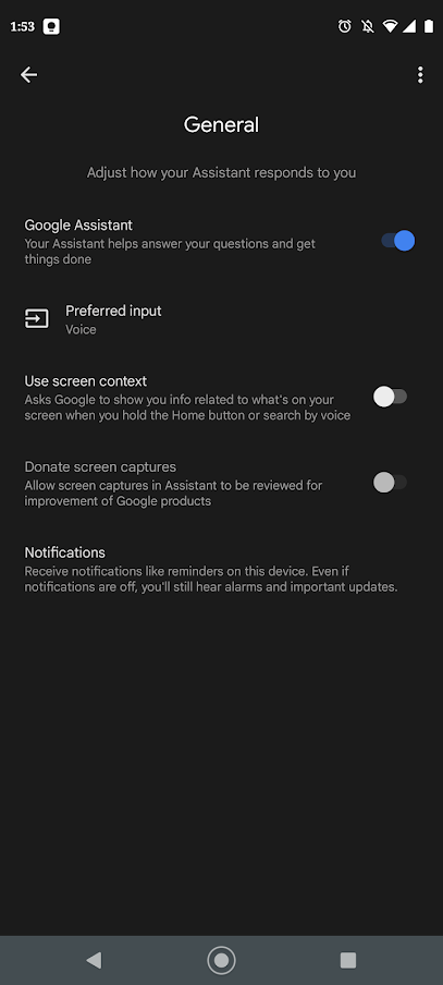 Google Assistant Use Screen Context