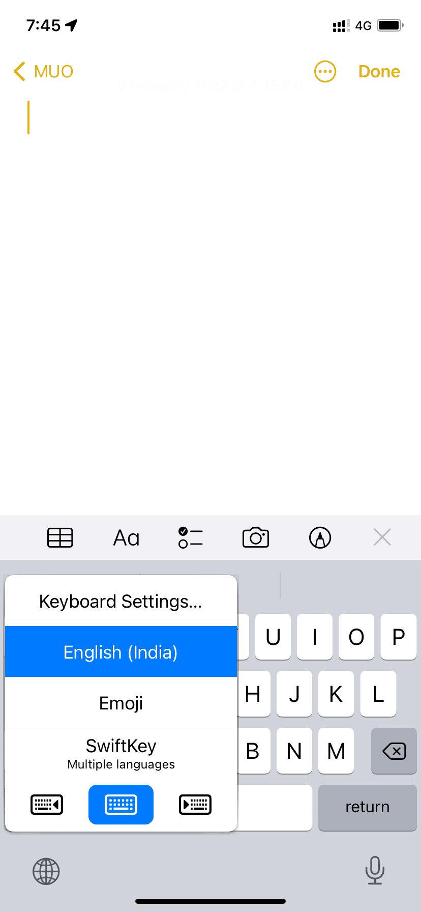 Use third-party keyboard on iPhone