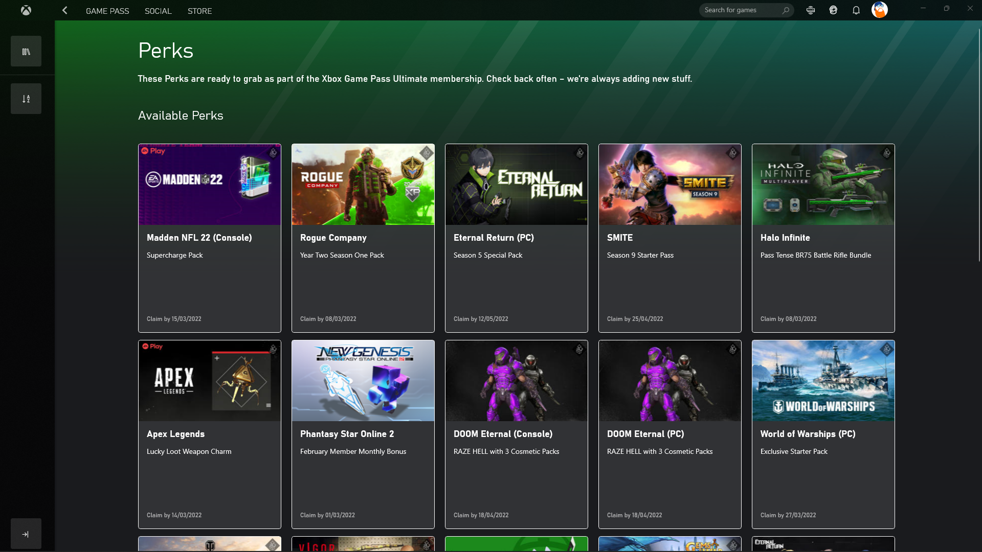 What are game pass perks and how do you claim them 