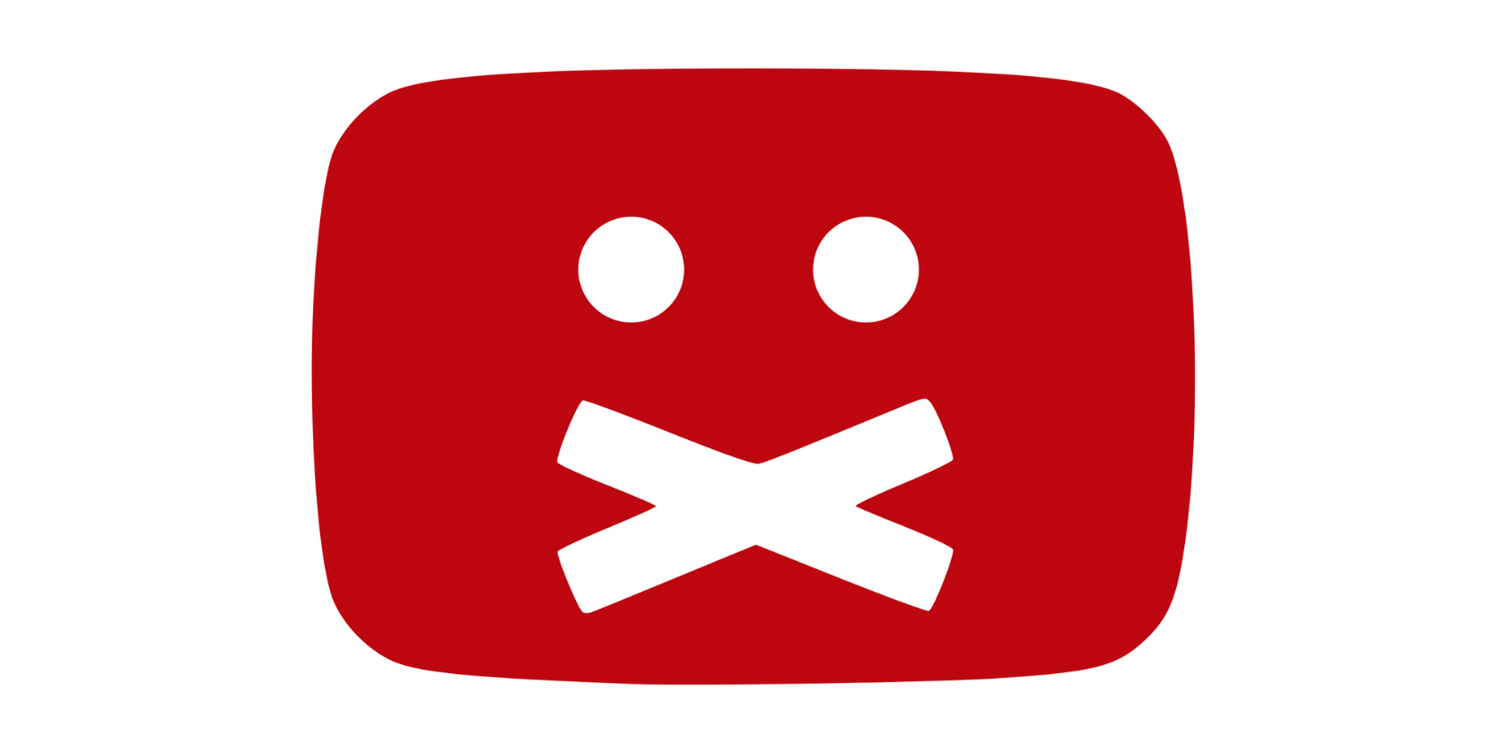 Censorship emoticon on YouTube logo