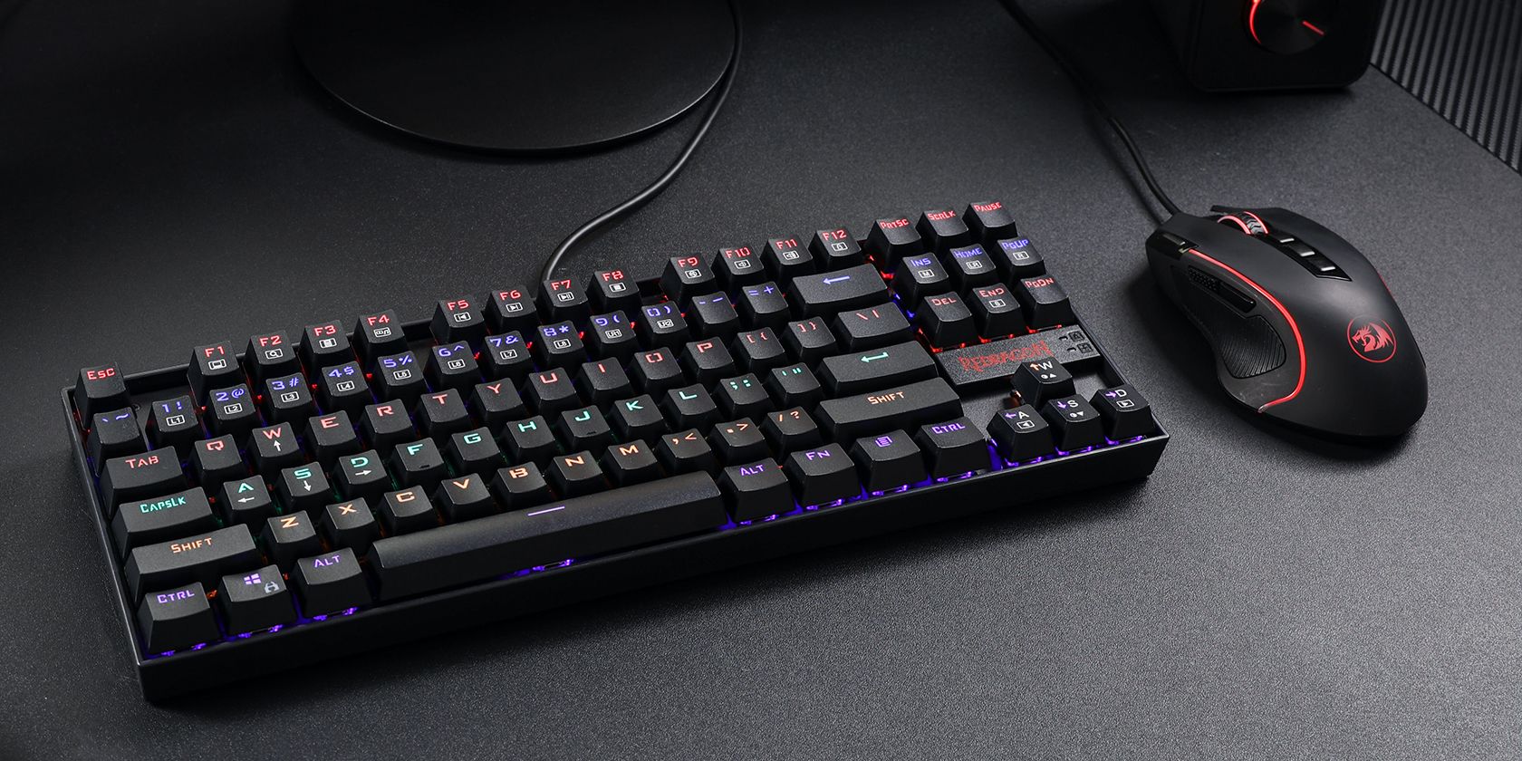 a gaming keyboard and mouse from Redragon