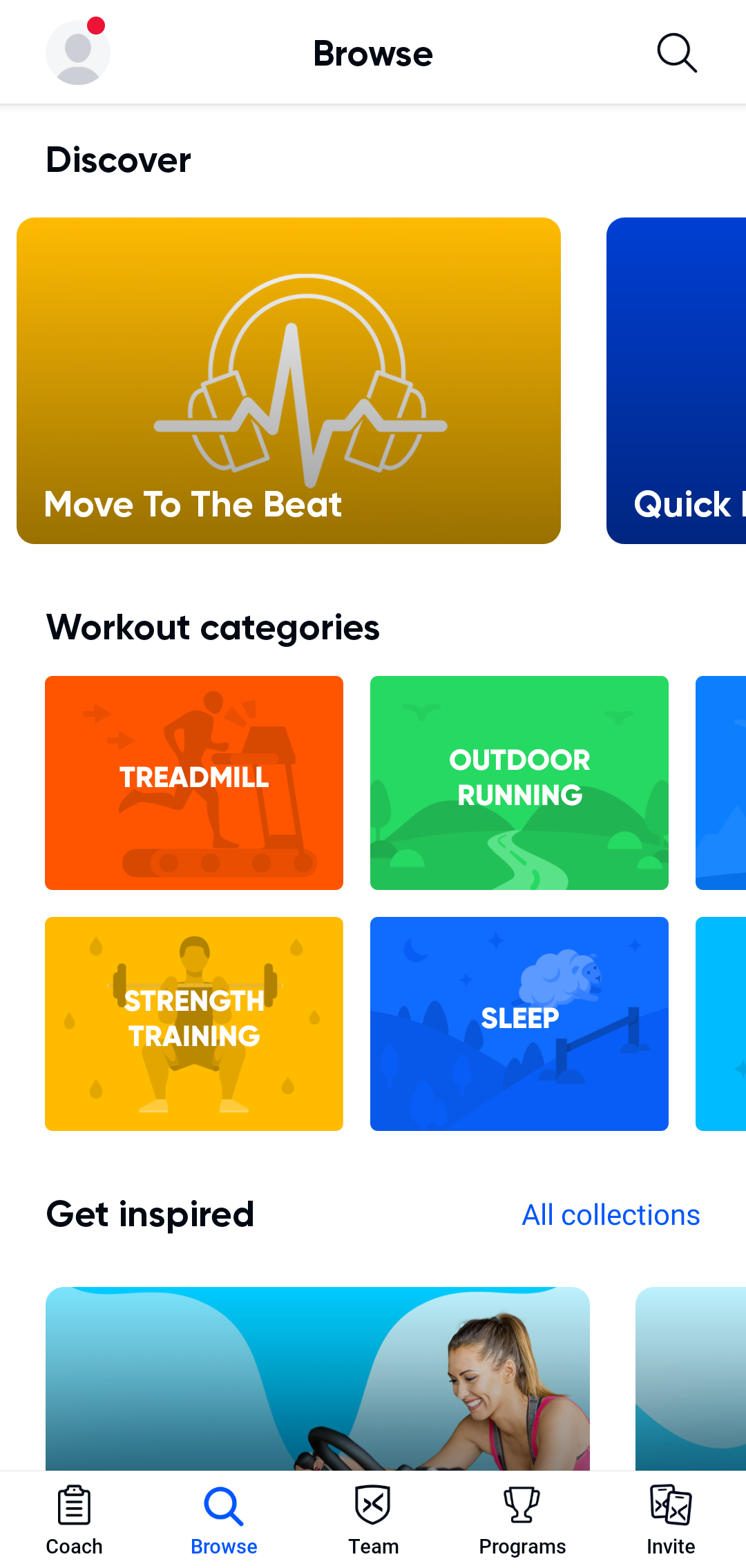 Aaptiv Fitness App Workout Options