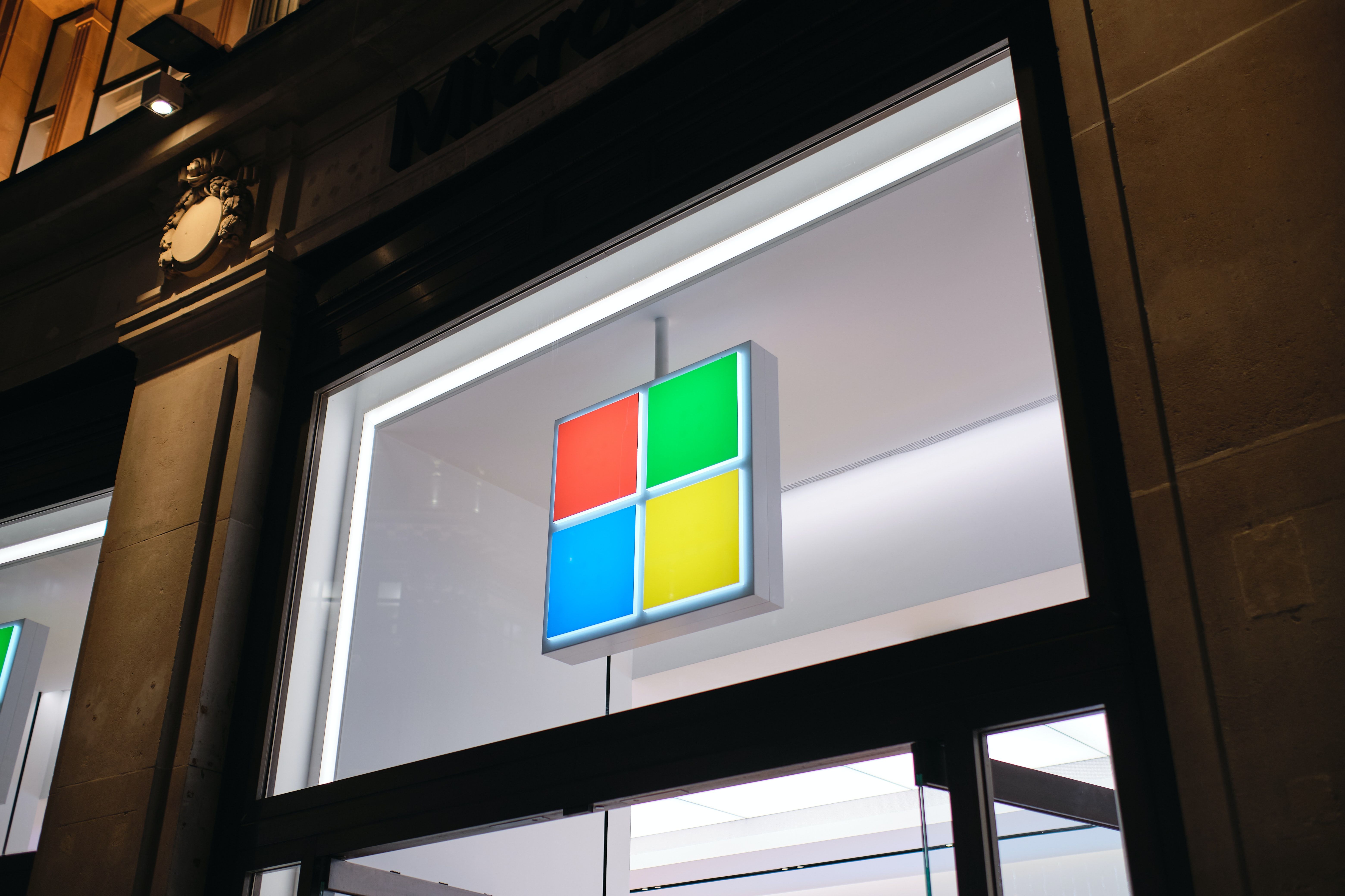 Outside Microsoft Store