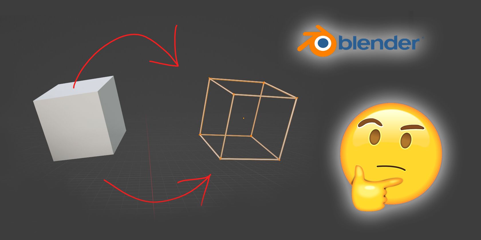 Creating a wireframe mesh in Blender.