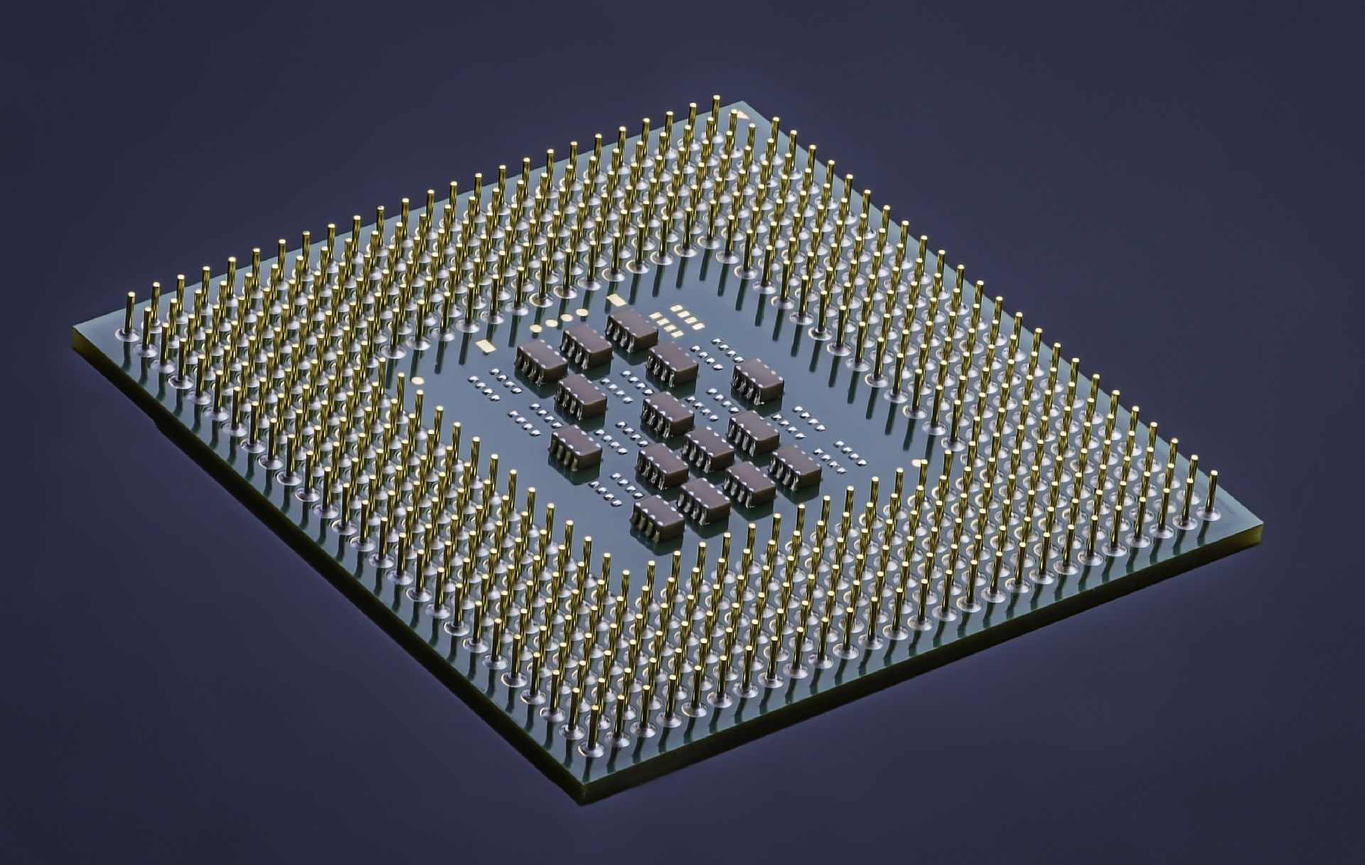 close up of a chip