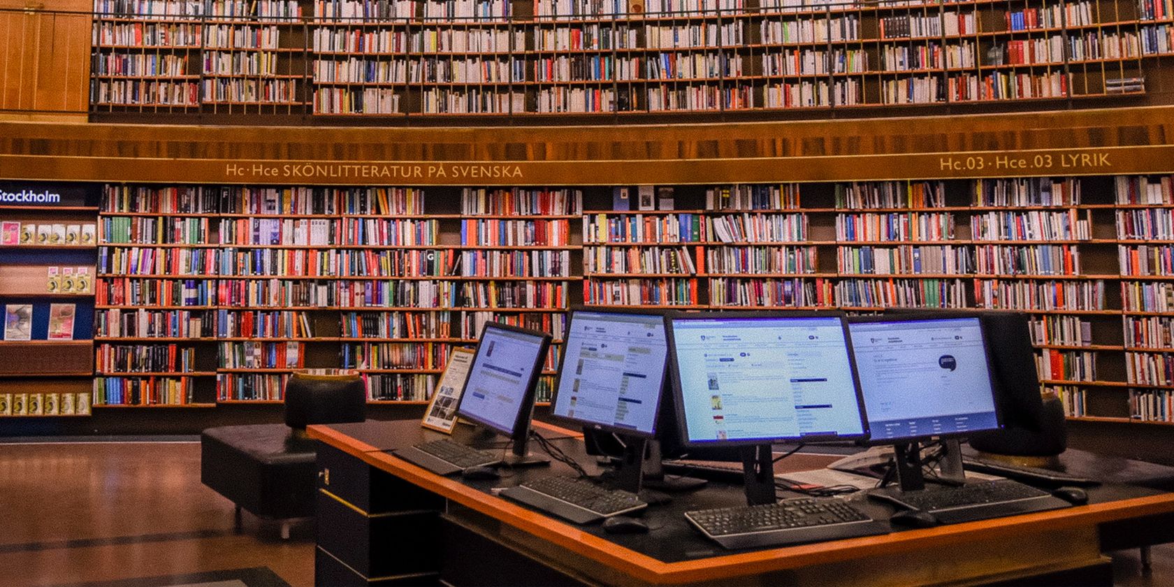 Don't use your private information on computers in a public library 