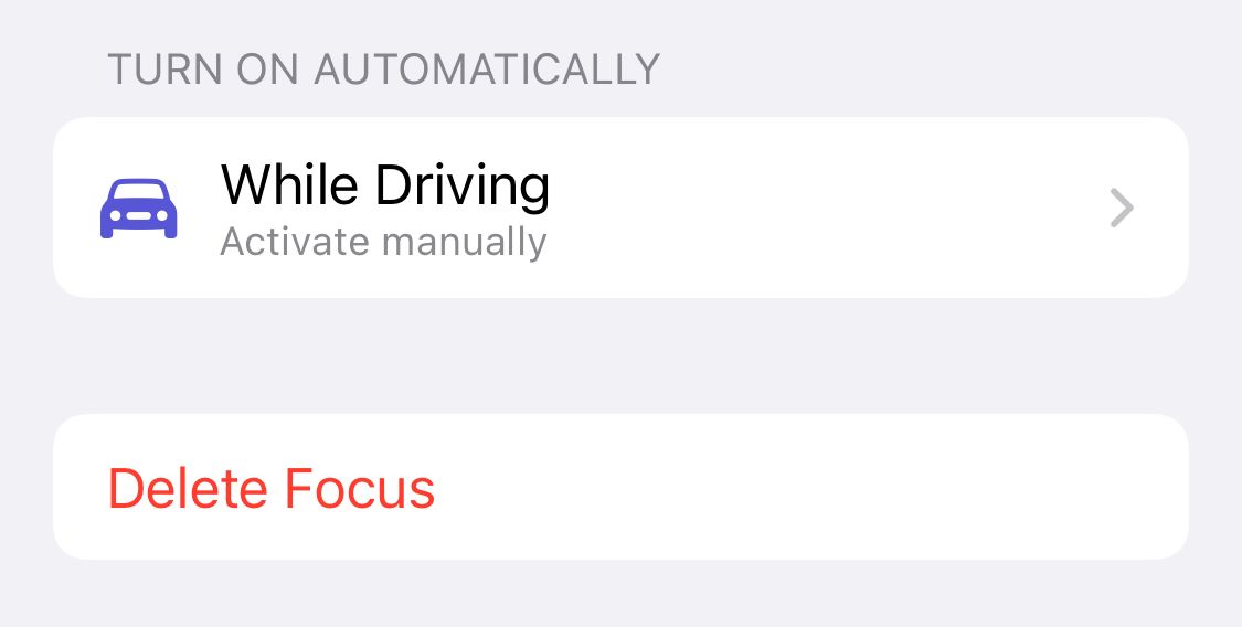 delete driving mode
