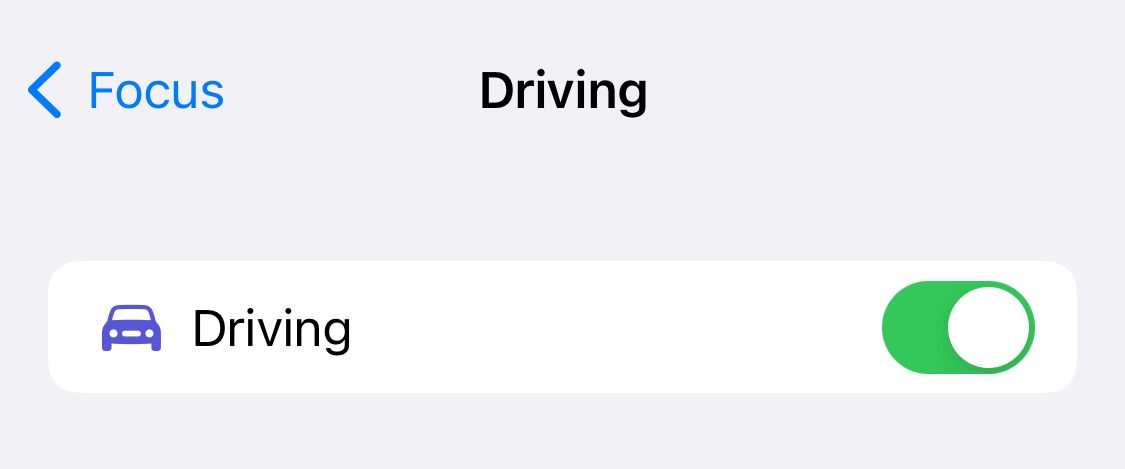 driving mode toggle