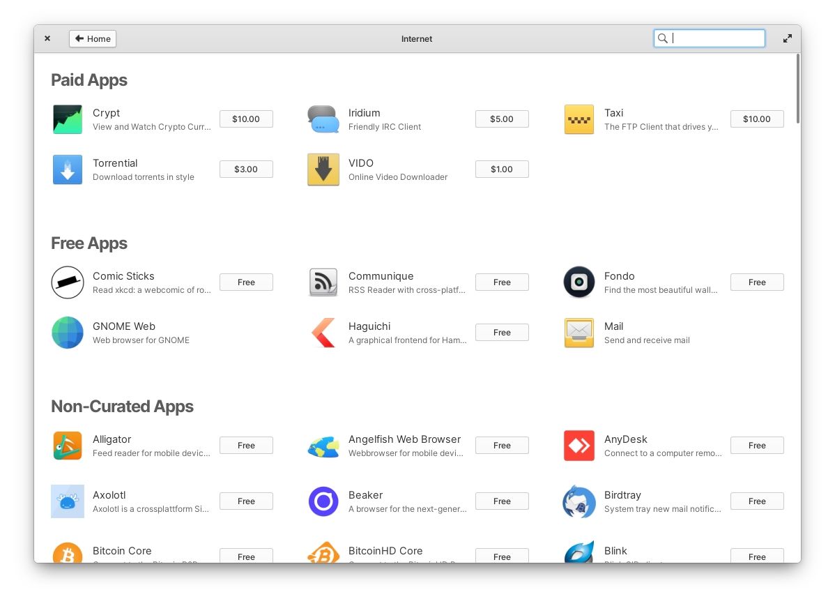 elementary os appcenter category page