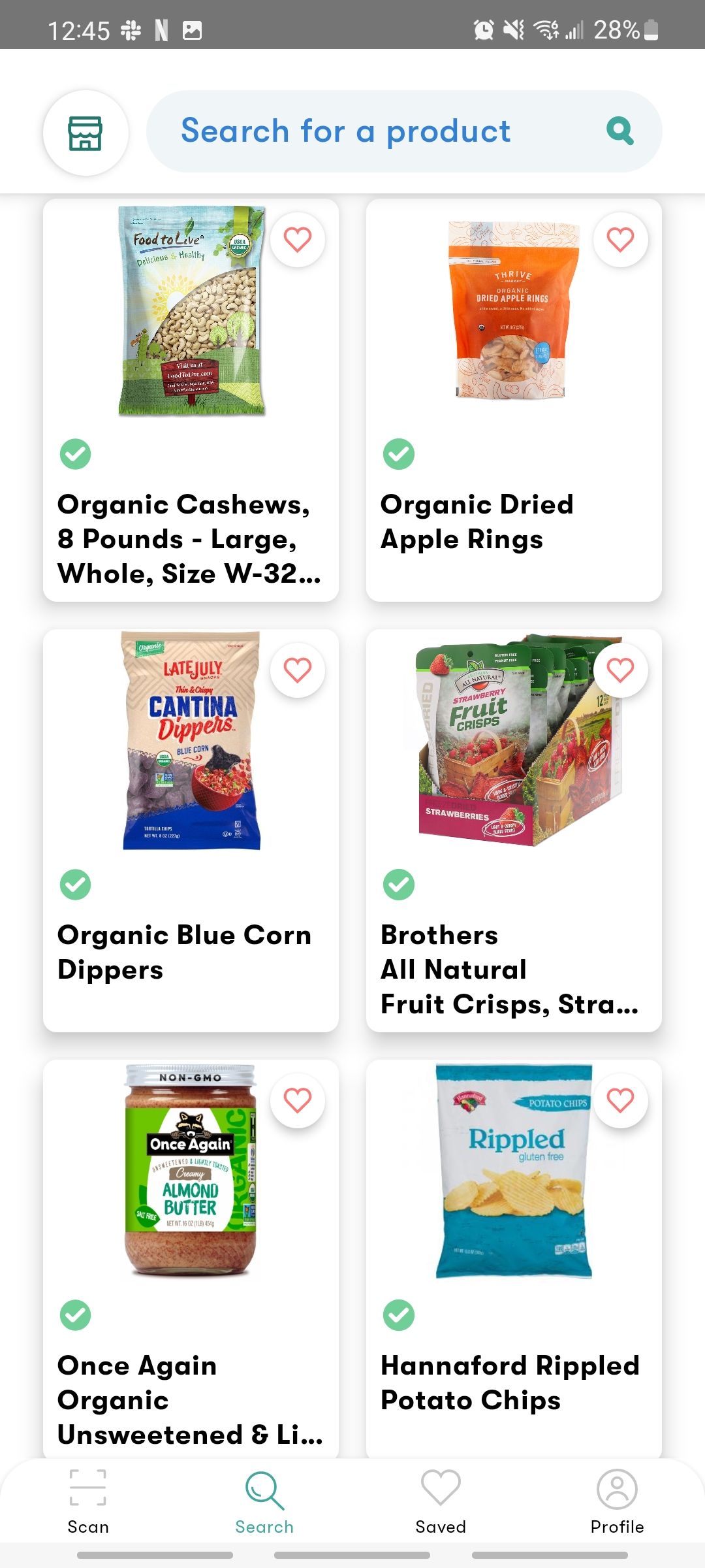 fig app browsing through products that fit your diet
