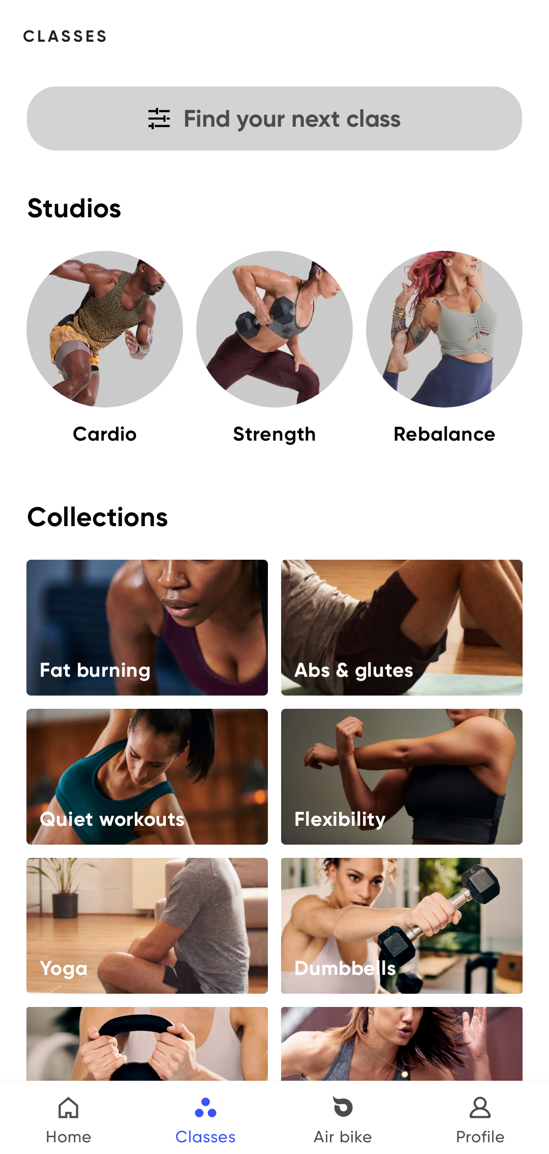 Fiit Workout App Class Collections