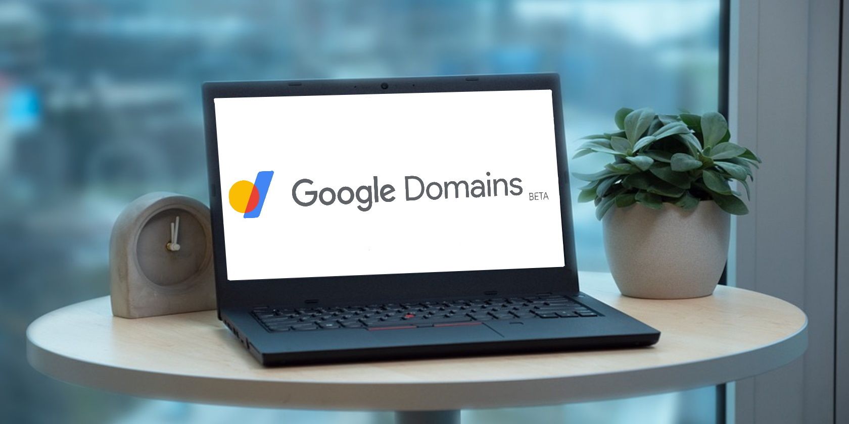 google domains on laptop screen