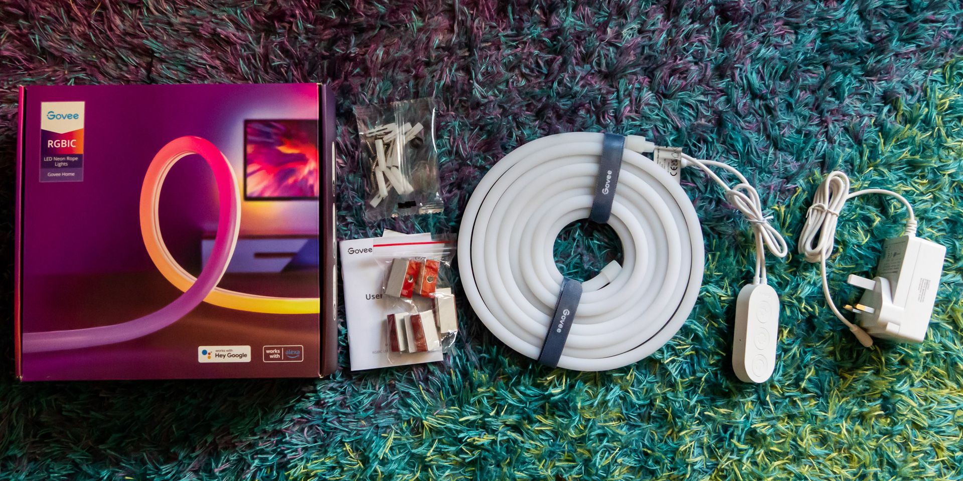 govee neon rope light - contents