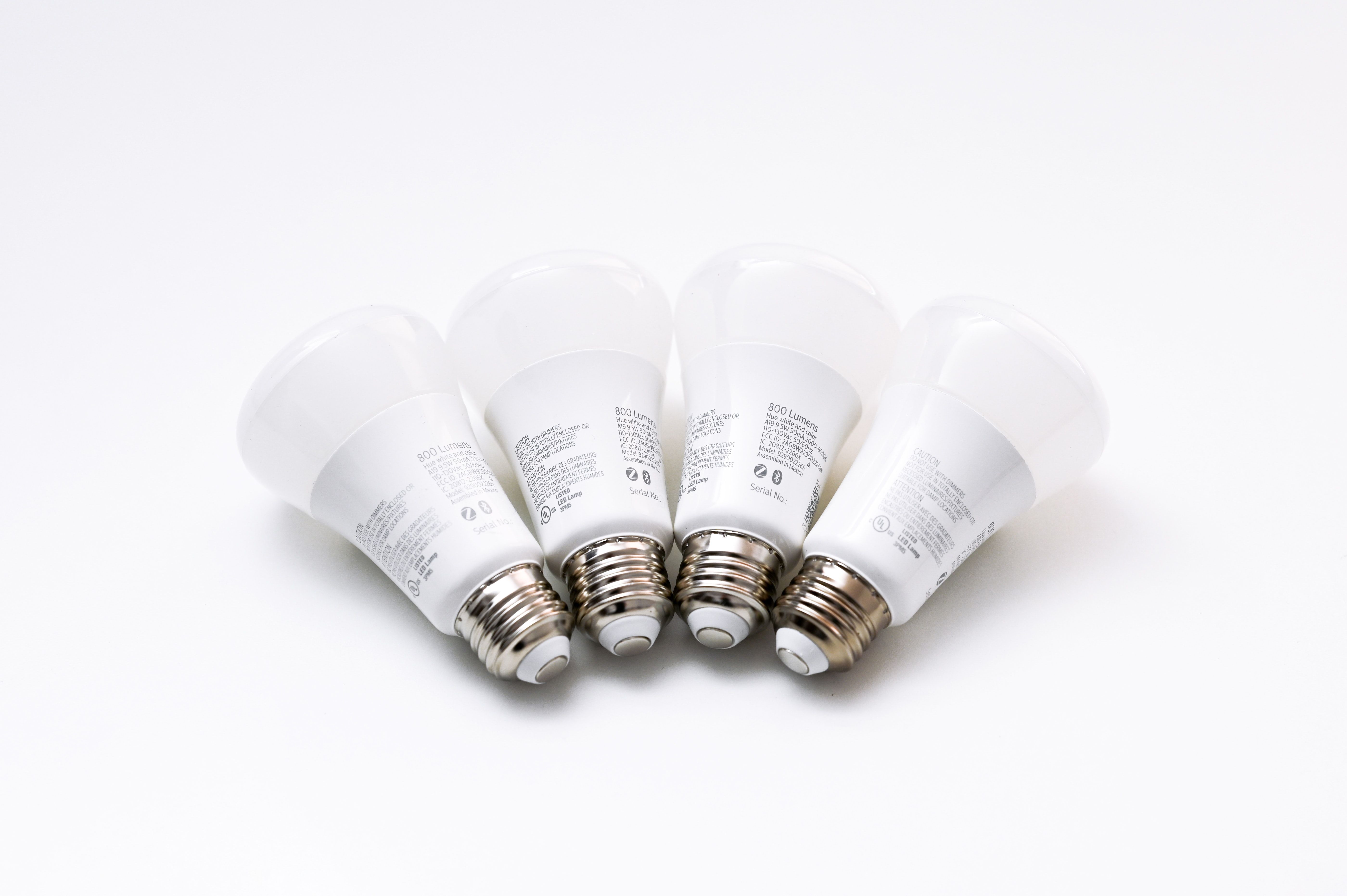 A bunch of smart lightbulbs.