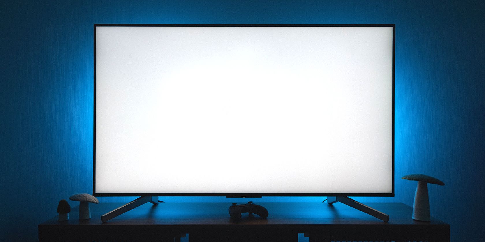 A home theater projection screen.