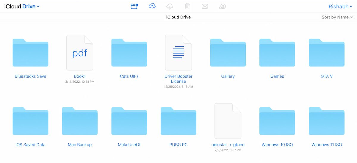 iCloud Drive Home Overview