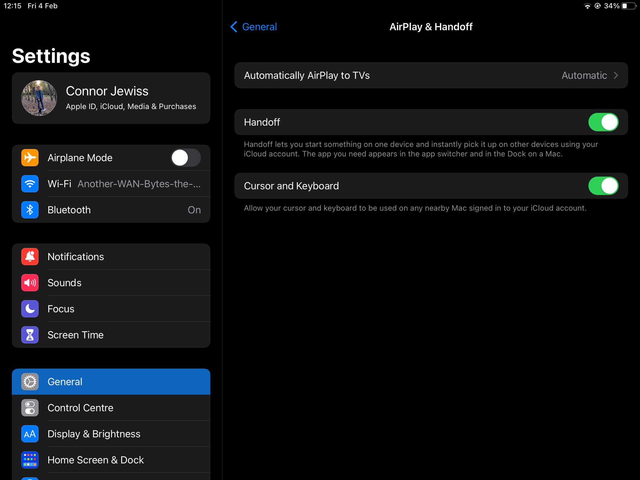 iPad Universal Control Screenshot