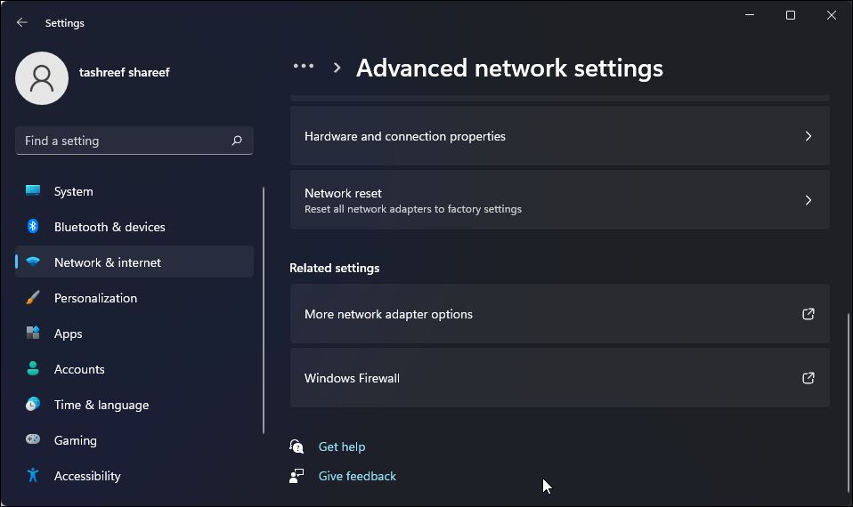 more network adapter options