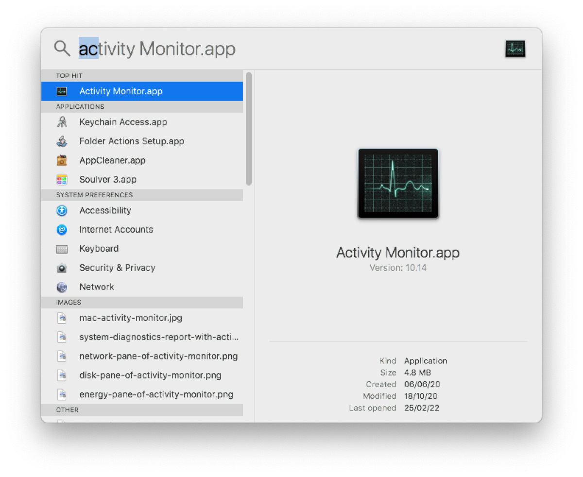 open activity monitor mac