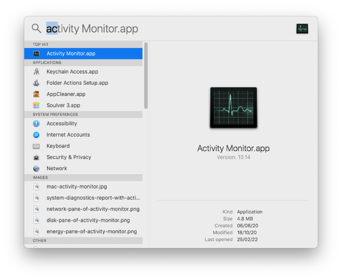 using activity monitor mac