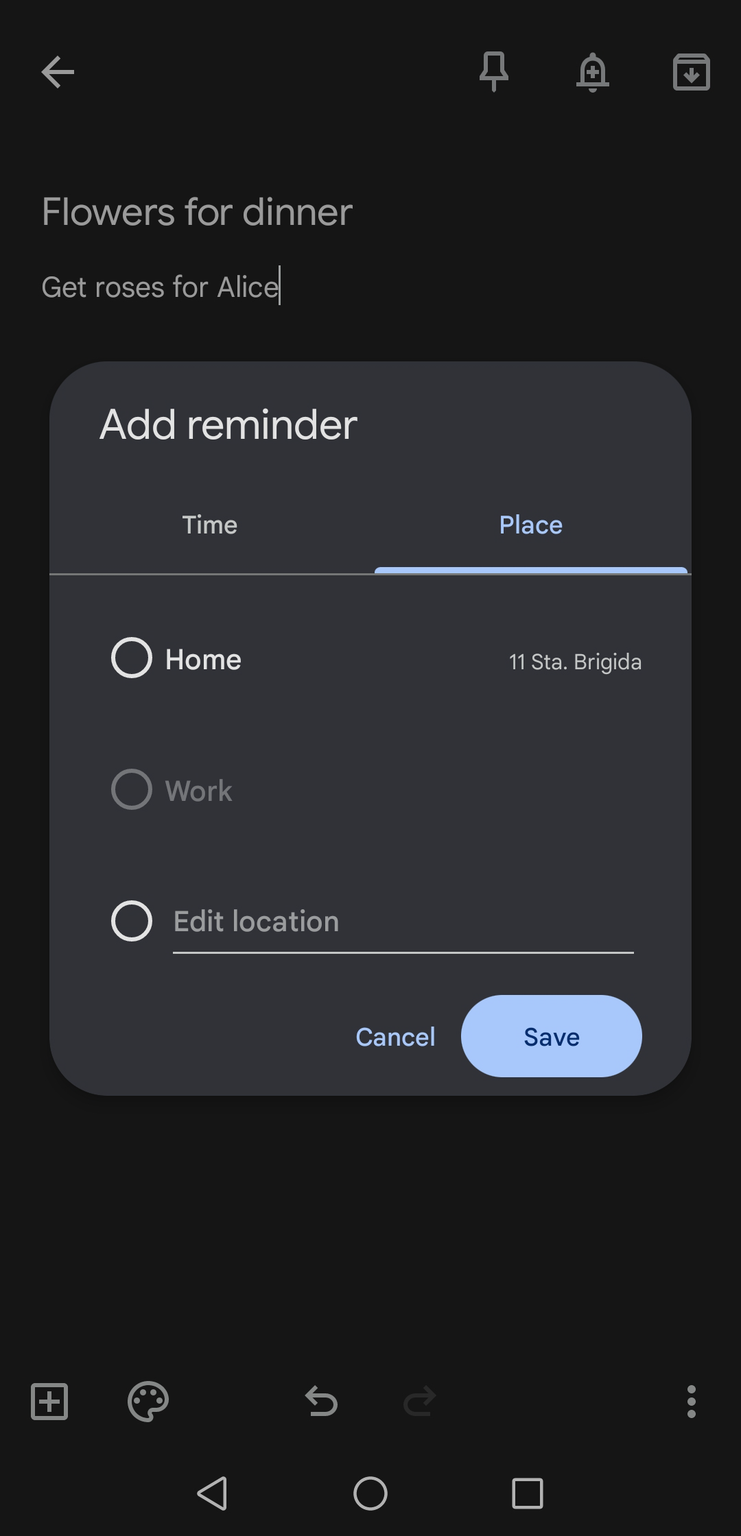 pick a place