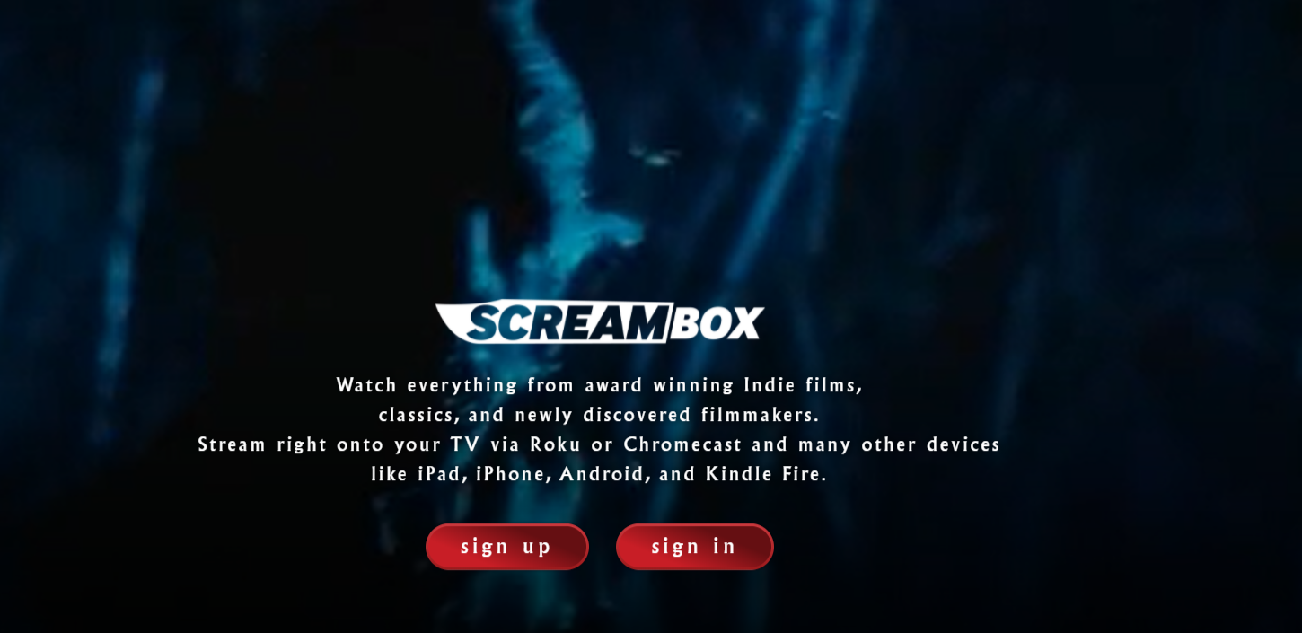 screambox homepage