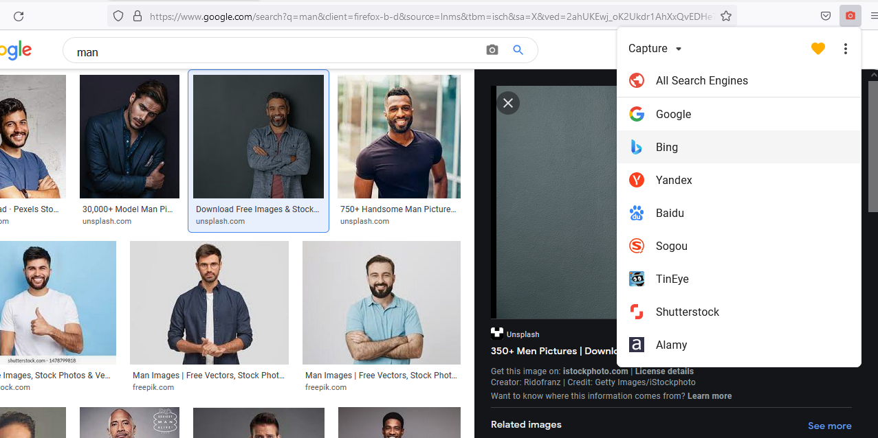 search by image screenshot