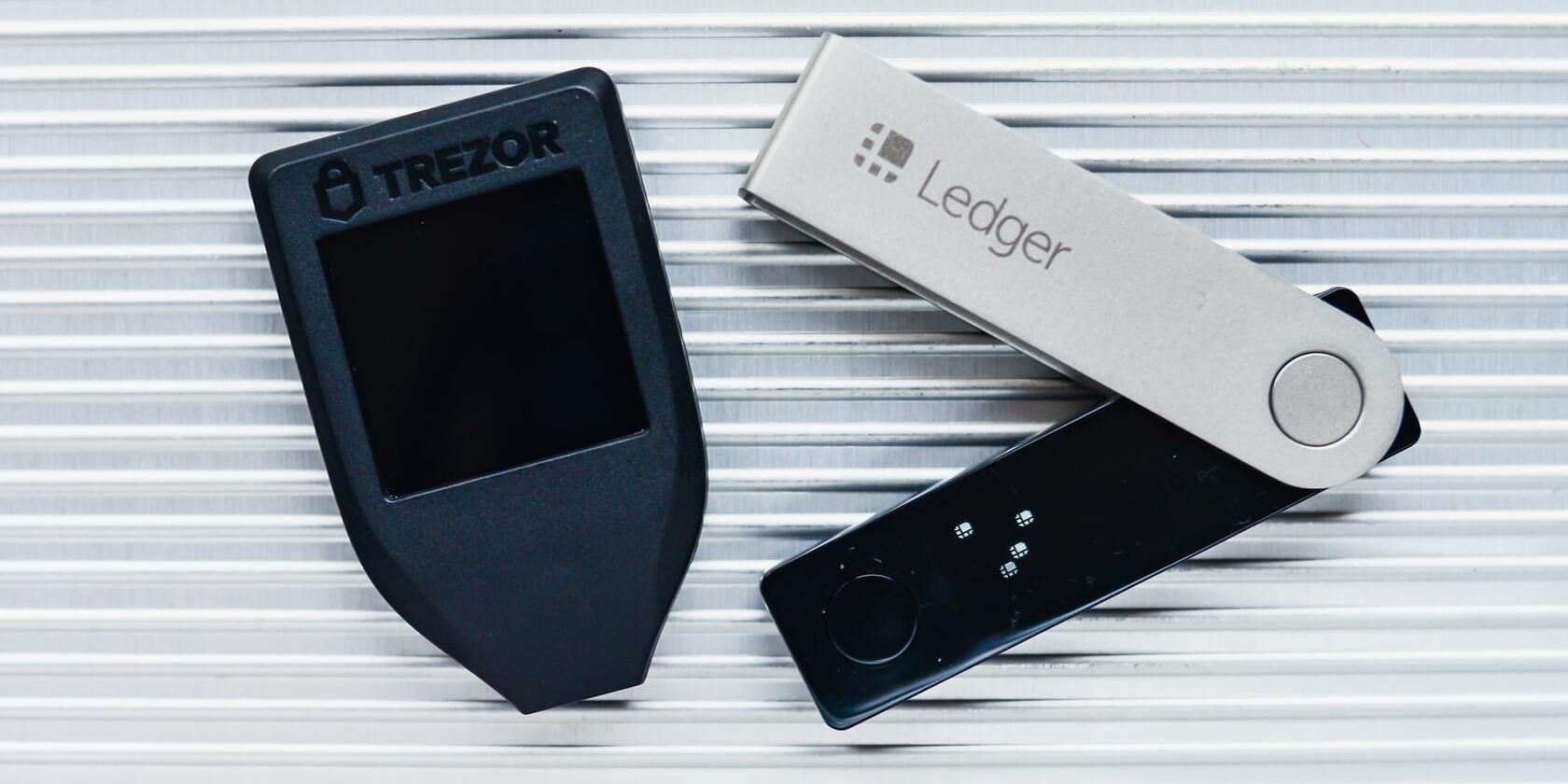 Image showing Trezor and Ledger Hardware Wallet 