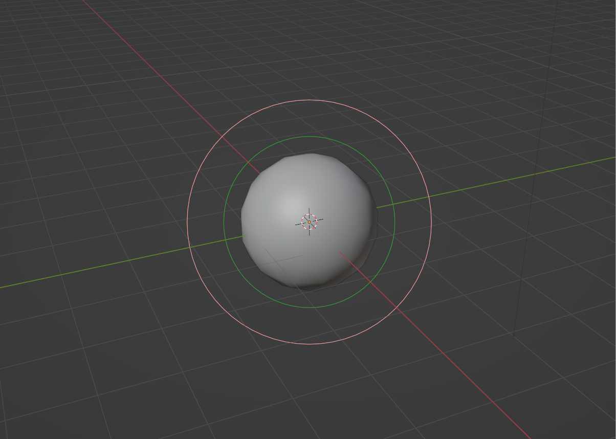A metaball in Blender.